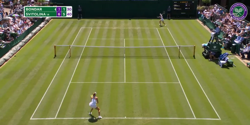 Wimbledon sin jueces de línea y con el nuevo marcador. (Foto: @Wimbledon).