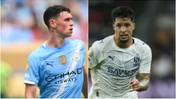 Phil Foden y Marcos Leonardo