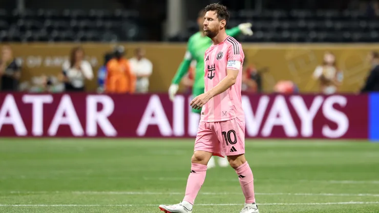 Lionel Messi durante el encuentro entre Inter Miami y PSG por el Mundial de Clubes. (Getty Images)