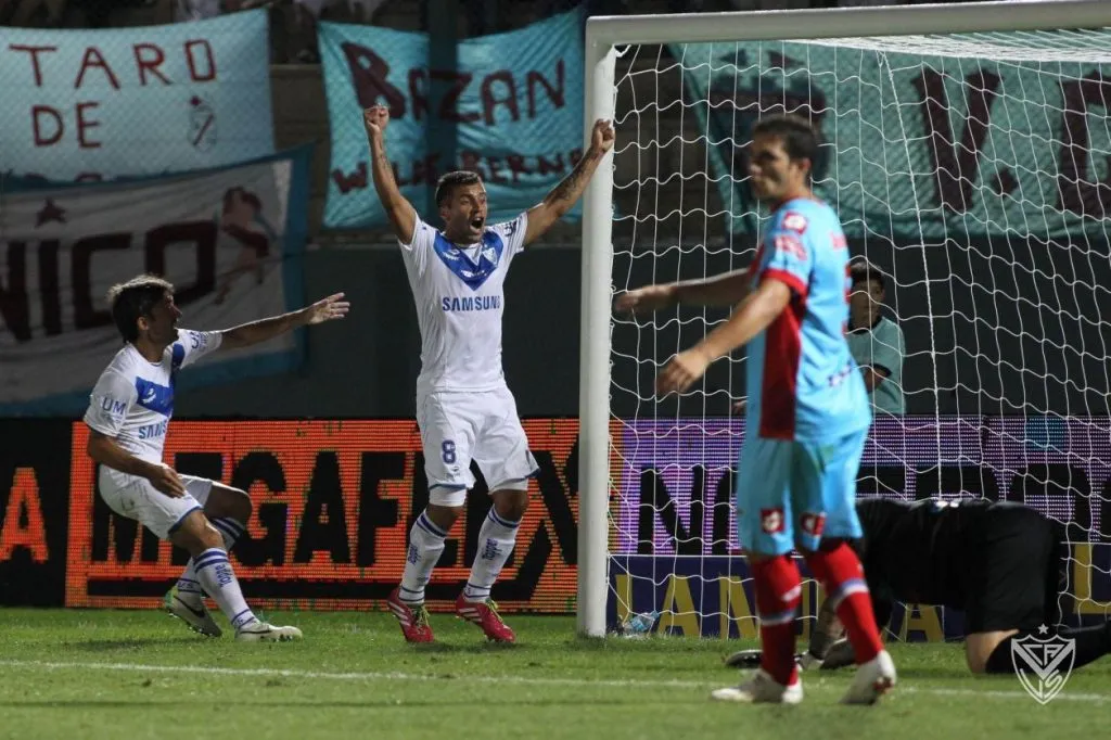 El gol que le dio la victoria a Vélez ante Arsenal. Foto Vélez.