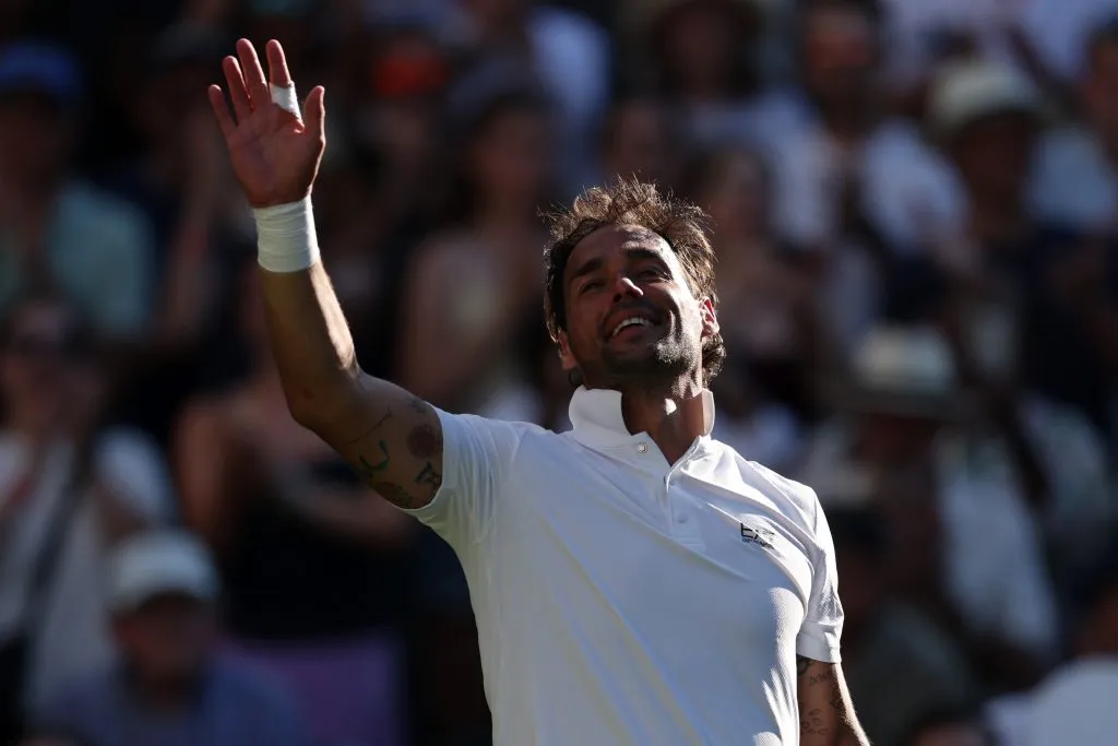 Fognini recibe todo el cariño del público presente en la central del All England. (Foto: Getty).