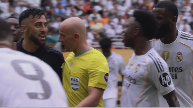 No se vio en TV: el picante cruce entre Nico González y Vinicius Jr. en pleno Real Madrid vs. Juventus