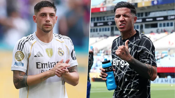 Federico Valverde y Enzo Fernández son los dos jugadores con más partidos disputados en la temporada de los que todavía están jugando el Mundial de Clubes.