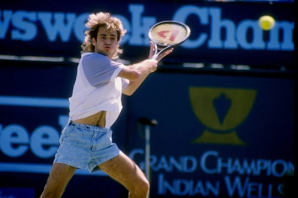 El look de Agassi en 1989. (Foto: Getty).