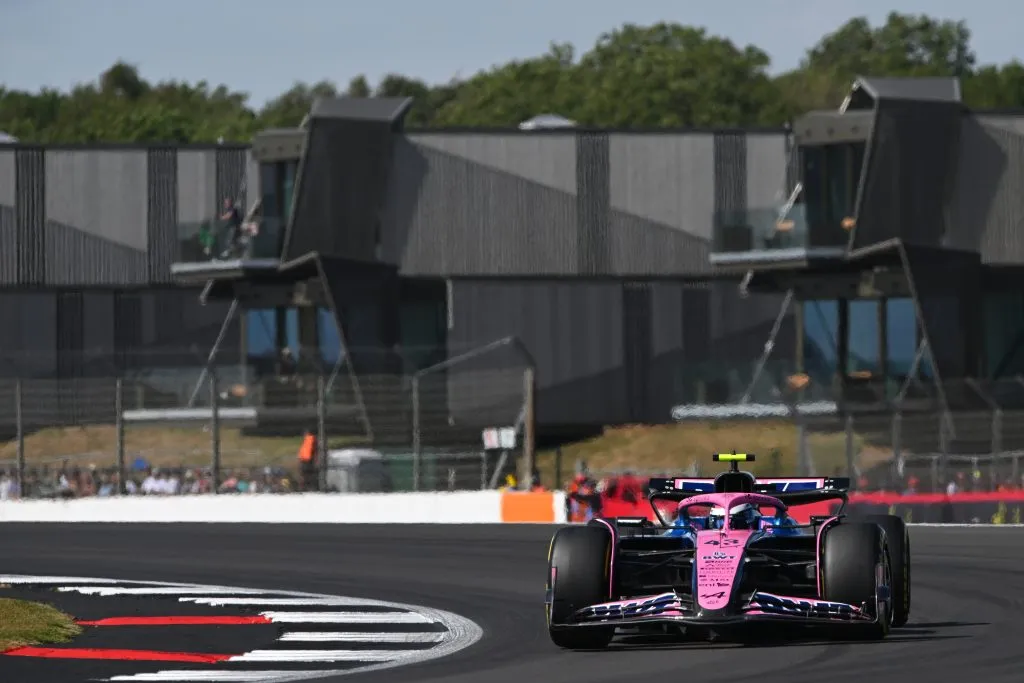 Colapinto durante las prácticas libre en el GP de Gran Bretaña (Getty Images).
