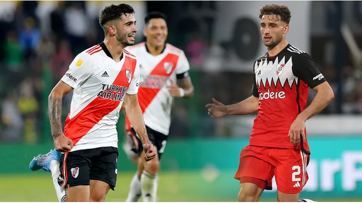 Santiago Simón y Sebastián Boselli, futbolistas de River Plate. (Getty Images)