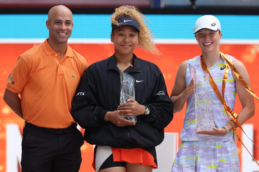 Blake, director del Masters y WTA 1000 de Miami en el 2022 junto a Osaka y Swiatek. (Foto: Getty).