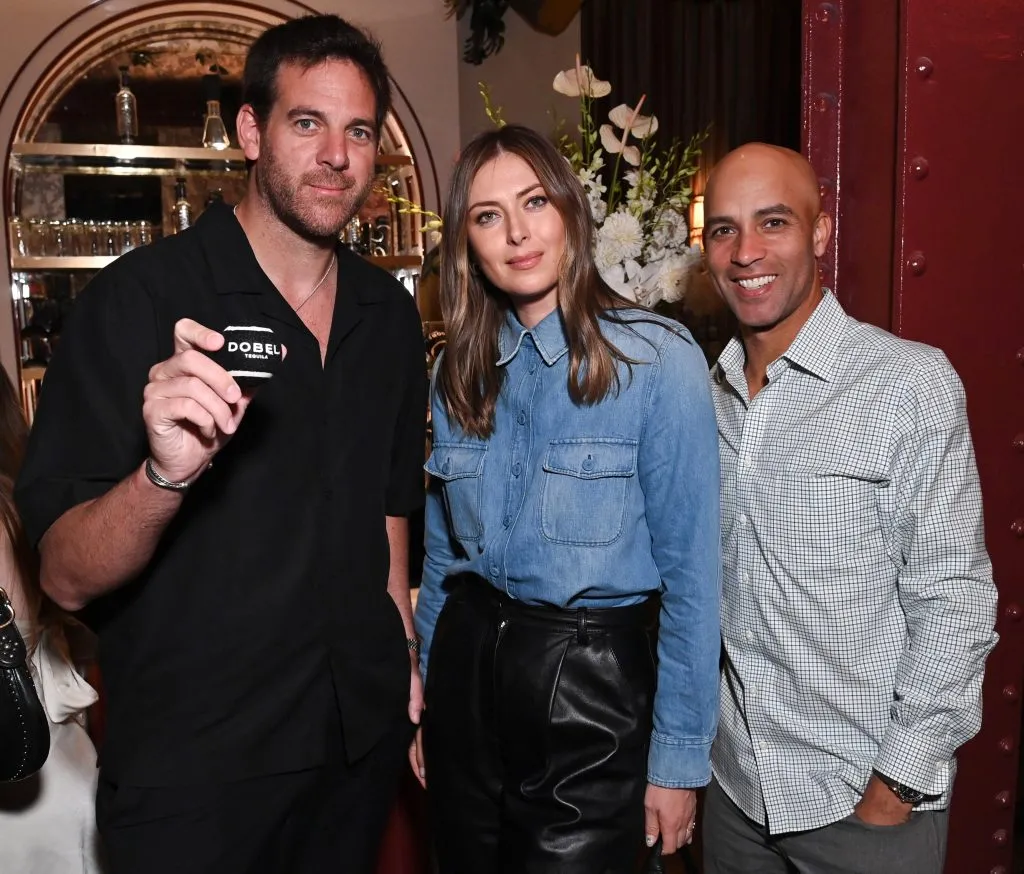 Del Potro, Sharapova y Blake en el US Open 2024. (Foto: Getty).