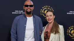 Felipe Melo y Roberta Nagel, su esposa