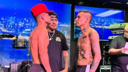 El pesaje de su última pelea.