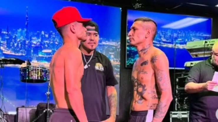 El pesaje de su última pelea.