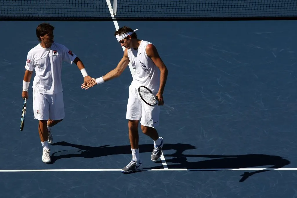 Fognini fue compañero de dobles de Juan Martín Del Potro.