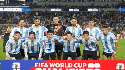 La formación titular de Argentina ante Colombia.