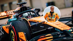 Brad Pitt probó el McLaren de Lando Norris en la F1