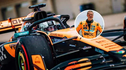 Brad Pitt probó el McLaren de Lando Norris en la F1