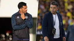 Carlos Tevez y Marcelo Gallardo.