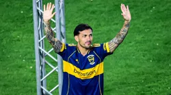 Leandro Paredes en la presentación como nuevo futbolista de Boca Juniors. (Getty Images)