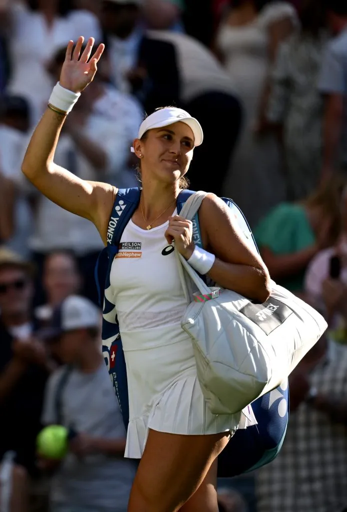Bencic recibió la ovación de toda la central de Wimbledon tras caer ante Switek. (Foto: Getty).
