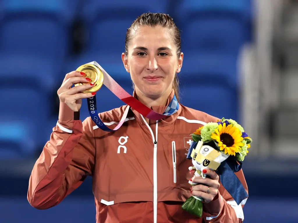 Belinda Bencic, medalla de oro en Tokio 2021. (Foto: Getty).