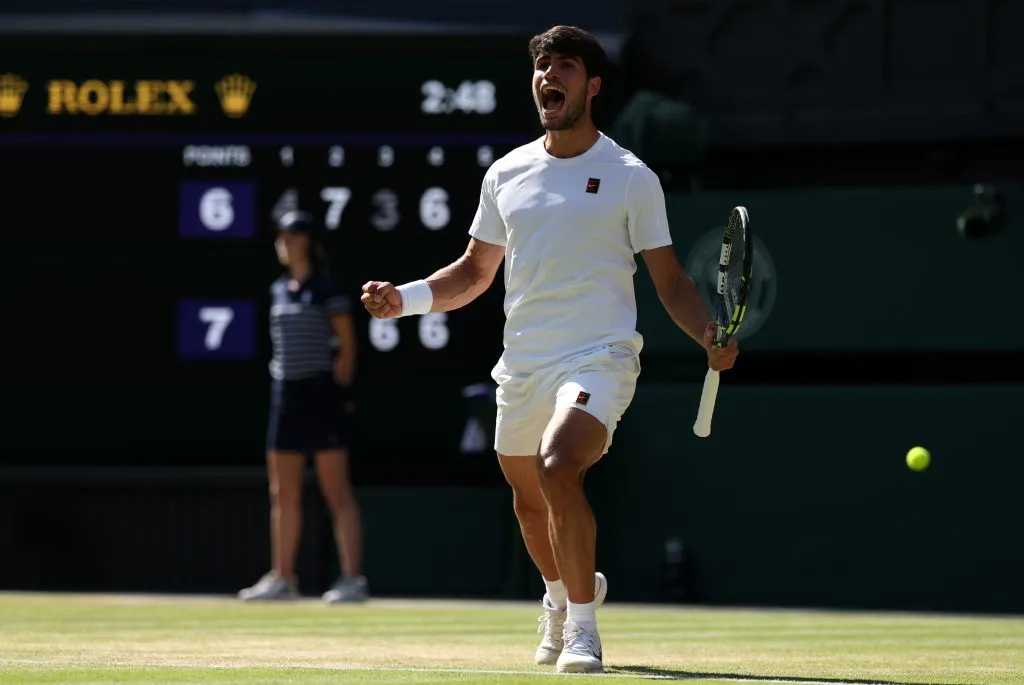Alcaraz va en búsqueda de tu tercer Wimbledon al hilo (Getty Images).