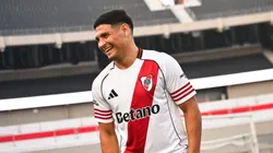Maximiliano Salas, nuevo refuerzo de River Plate, tras dejar Racing. (@RiverPlate)