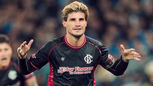 Rodrigo Insua, autor del único gol del partido entre Racing y Barracas Central. (@barracascentral)