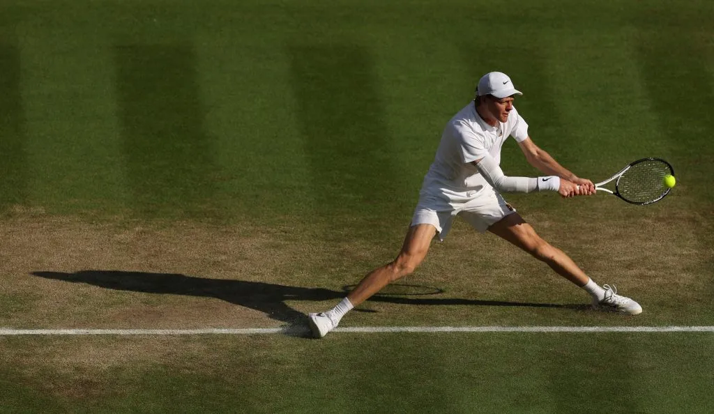 Los desplazamientos de Sinner. (Foto: Getty).