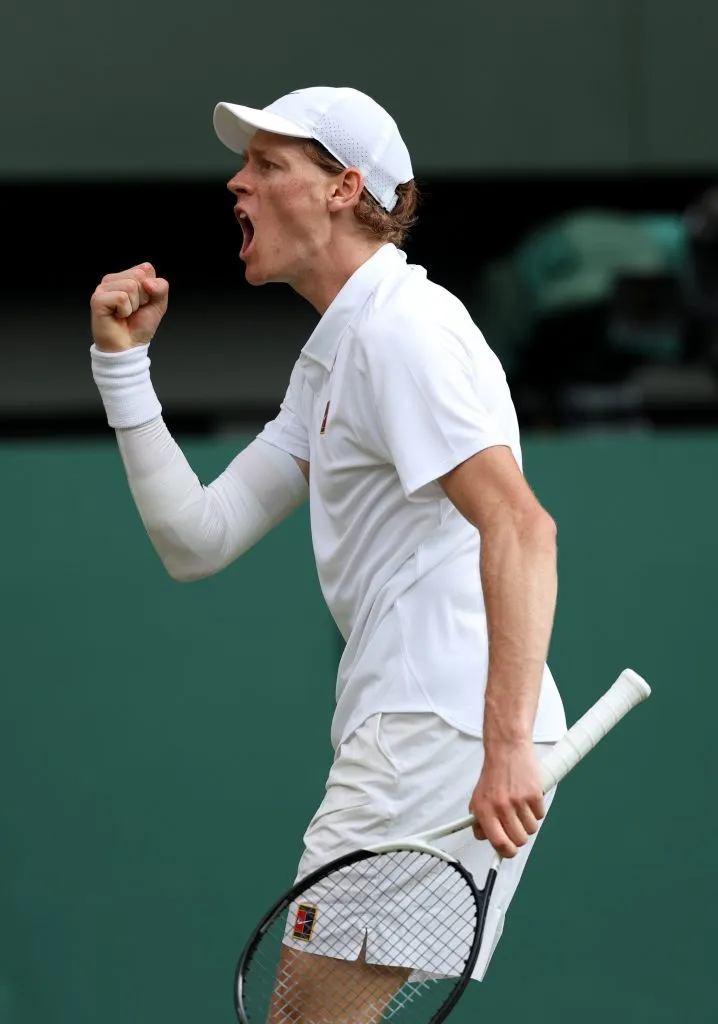 Sinner, más efusivo que de costumbre. (Foto: Getty).