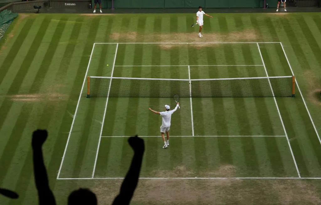 El instante en el que Sinner ganó su cuarto título de Grand Slam. (Foto: Getty).