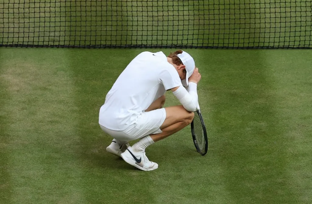 El desahogo del campeón. (Foto: Getty).