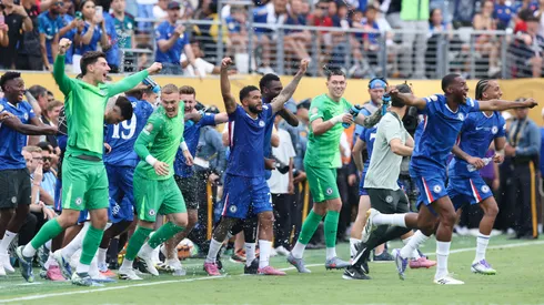 Los jugadores de Chelsea tras vencer a PSG y consagrarse campeones del Mundial de Clubes. (Getty Images)
