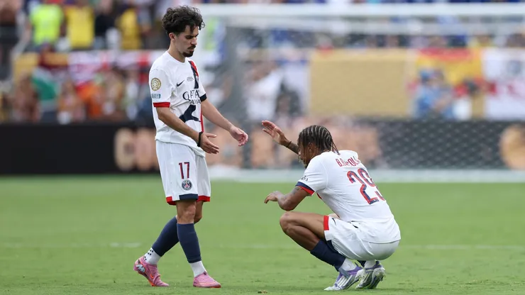 La tristeza de los jugadores de PSG.