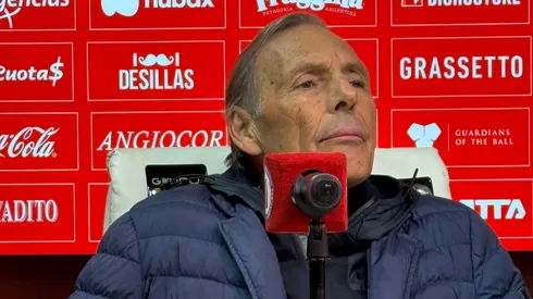 Miguel Ángel Russo, entrenador de Boca Juniors durante la conferencia de prensa en las instalaciones de Argentinos Juniors. (@PlanetaBoca)