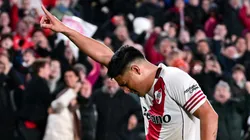 El atacante celebró su primer gol en River.