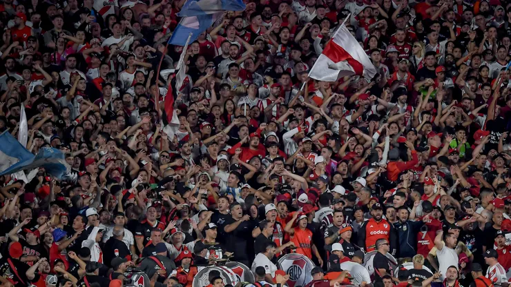 Los hinchas de River Plate en el Estadio Monumental. (Getty Images)