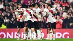 El festejo de los jugadores de River.