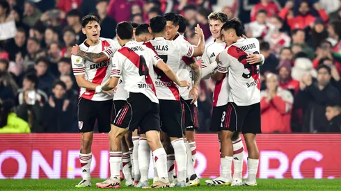 El festejo de los jugadores de River.