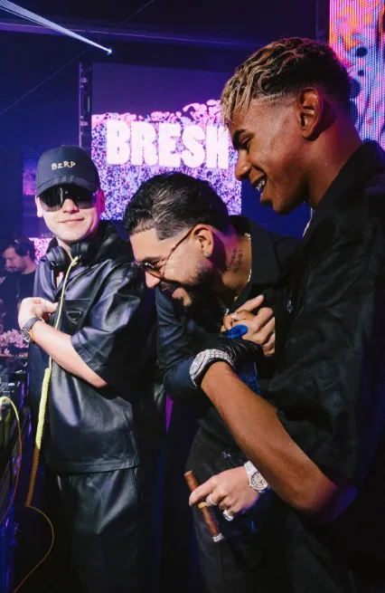 Bizarrap y Lamine. (Foto: @lamineyamal).