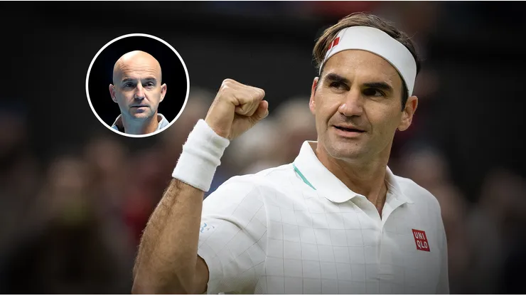 Roger Federer y su ex entrenador Ivan Ljubicic. (Getty Images)