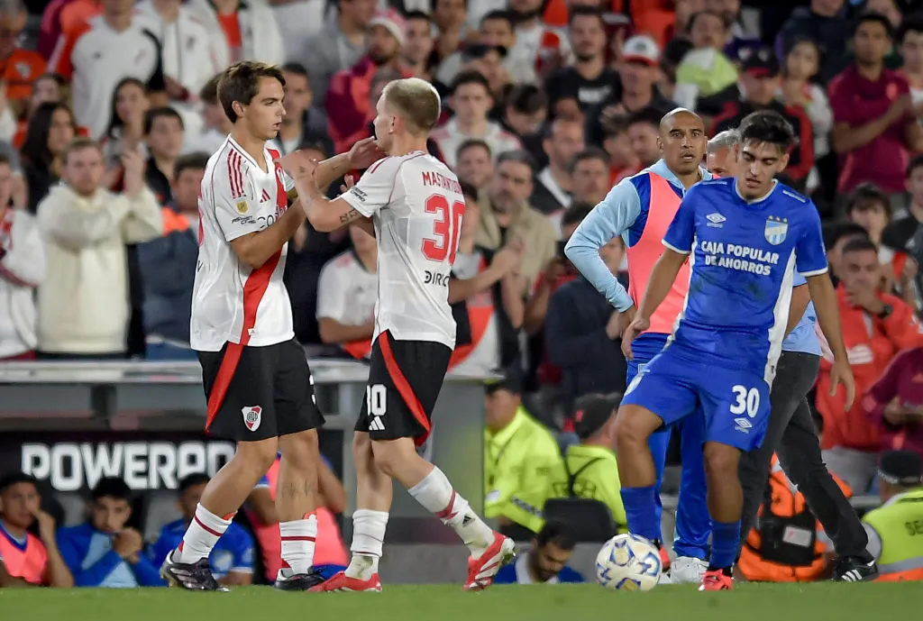 El debut de Giorgio Costantini en River. (Foto: Getty)