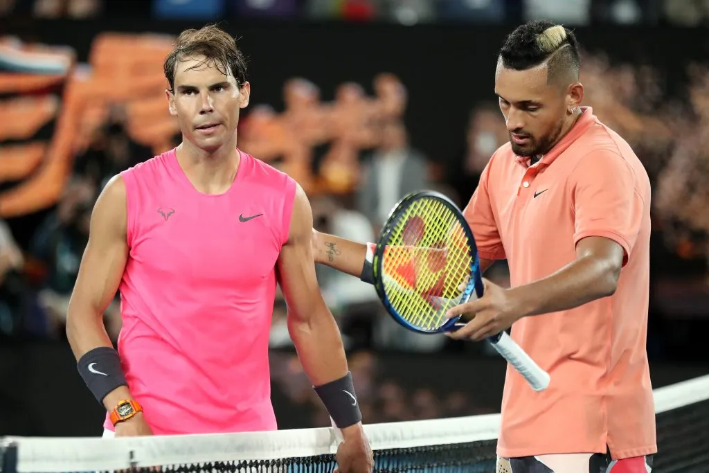 Rafael Nadal derrotó a Nick Kyrgios en el Abierto de Australia 2020. (Foto: Getty).