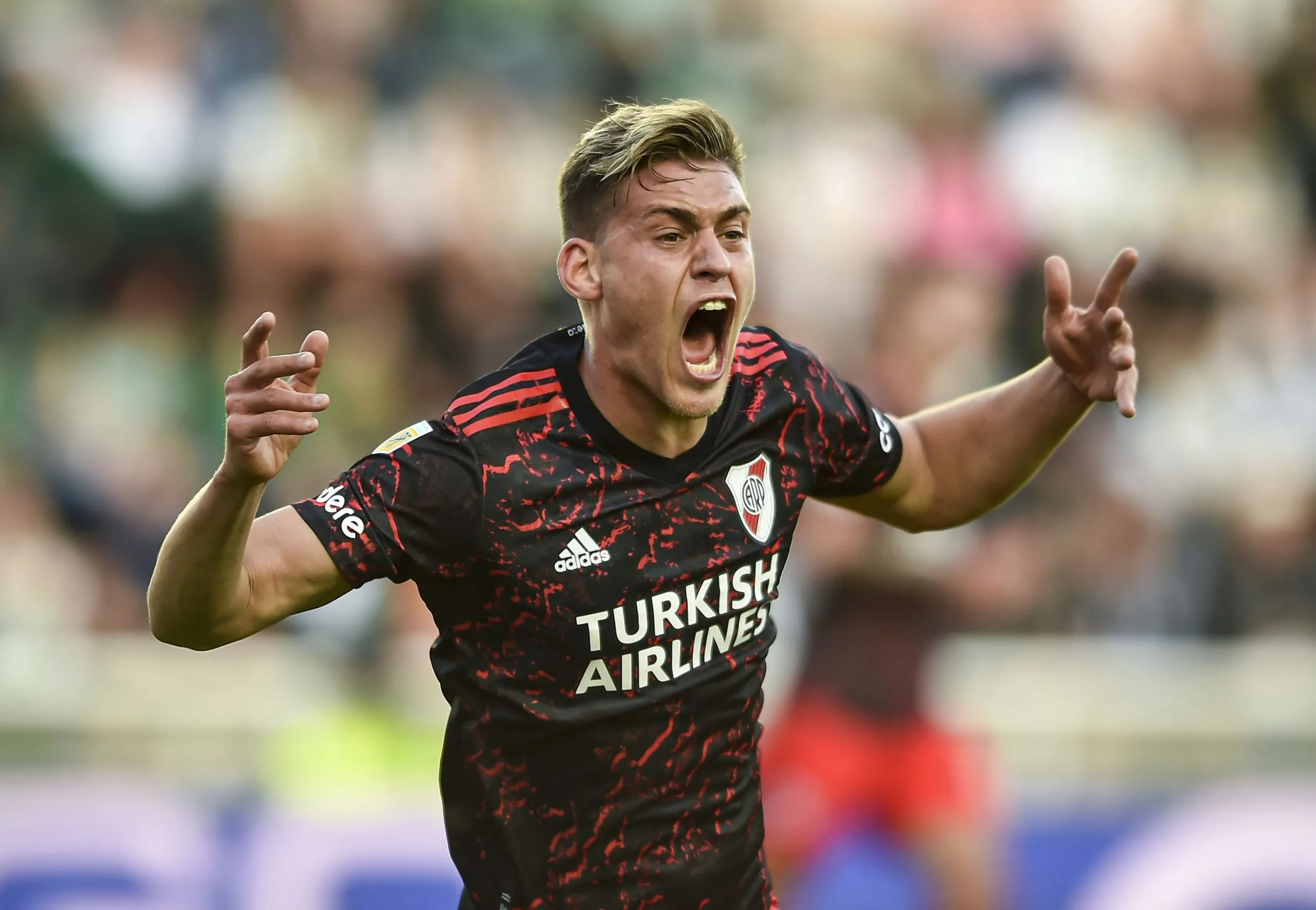 Federico Girotti durante su paso por River (Getty Images).