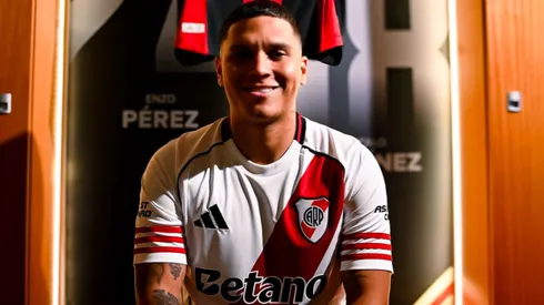Juanfer Quintero en su regreso a River.