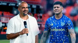 Atento, Boca: así fue la charla entre Verón y Marcos Rojo para encaminar su vuelta a Estudiantes