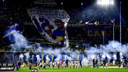 El equipo de Boca en el empate contra Unión.