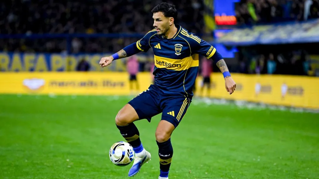Leandro Paredes en su reestreno con Boca Juniors ante Unión de Santa Fe. (Getty Images)