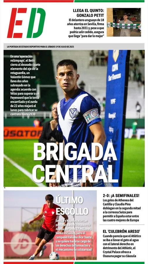 Valentín Gómez se lleva todas las miradas en Sevilla.