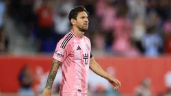 Lionel Messi durante el encuentro de Inter Miami y New York Red Bull por la MLS. (Getty Images)
