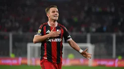 Giuliano Galoppo, autor de un gol en la victoria de River ante Instituto. (@RiverPlate)