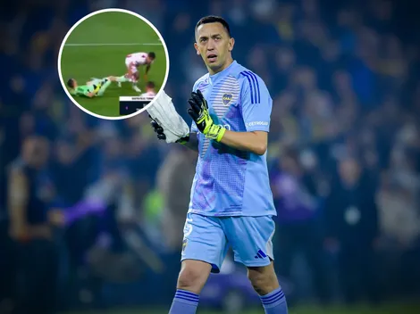 ¿Debió ser expulsado? La agresión de Agustín Marchesín que no se vio en el empate entre Boca y Unión